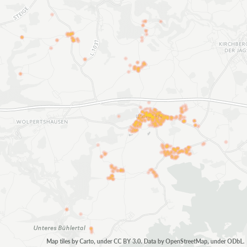 Heatmap für plz 74532