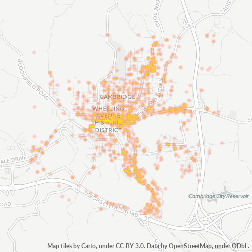 43725 Business Density Heatmap