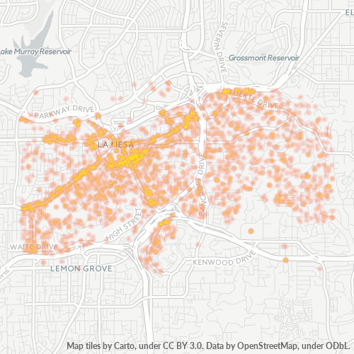 91941 Business Density Heatmap