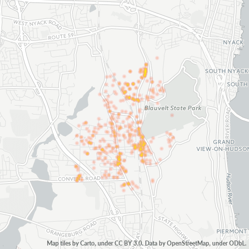 10913 Business Density Heatmap