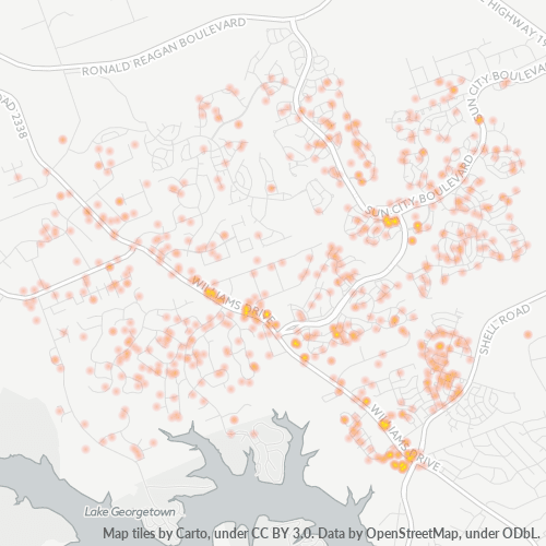 78633 Business Density Heatmap