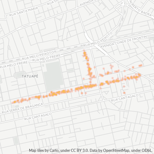 03317-000 Mapa de calor de densidad empresarial