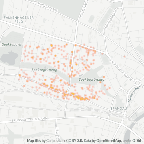Heatmap für plz 13583