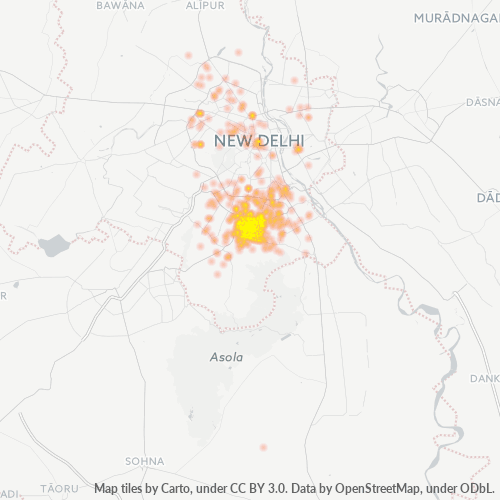 110017 Business Density Heatmap