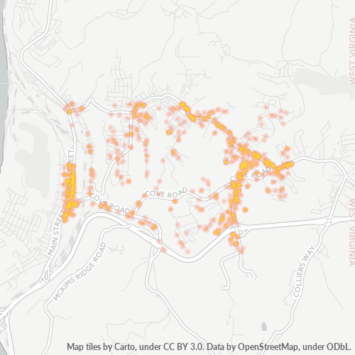 26062 Business Density Heatmap