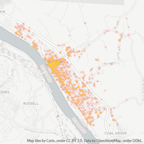 45638 Business Density Heatmap