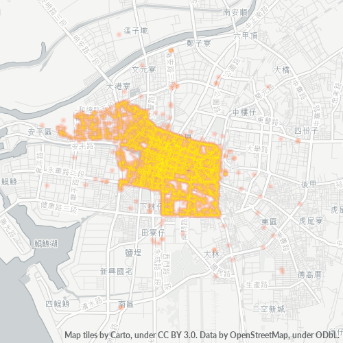 700 商業密度熱圖