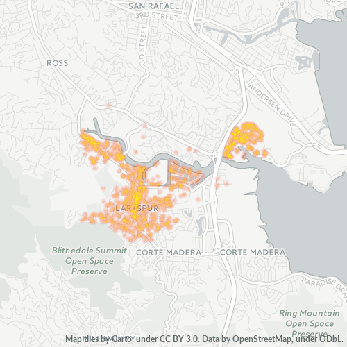 94939 Business Density Heatmap