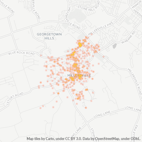 17551 Business Density Heatmap