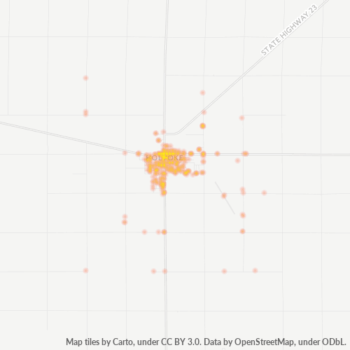 80734 Business Density Heatmap