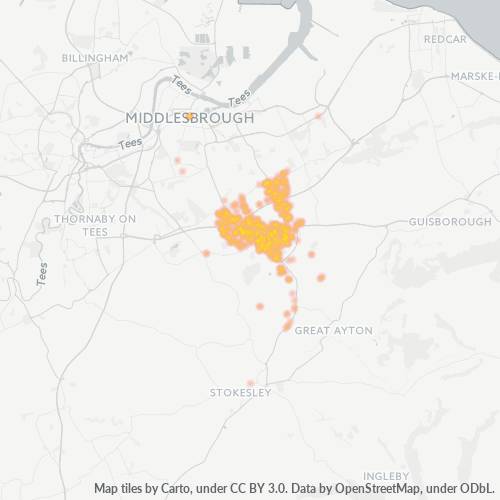 TS7 Business Density Heatmap