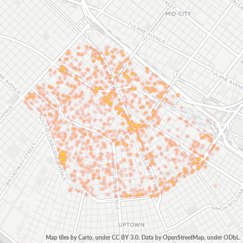 70125 Business Density Heatmap