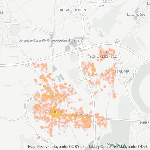 Heatmap für plz 40670