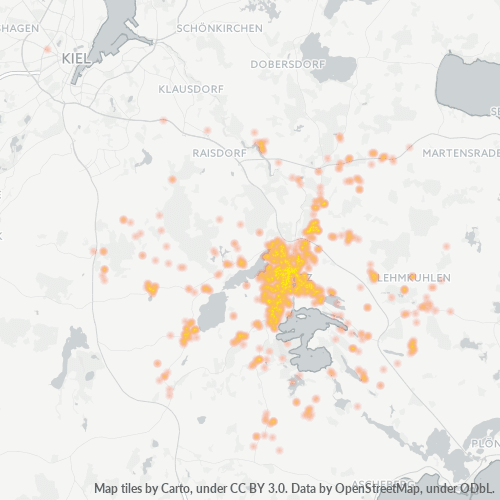 Heatmap für plz 24211