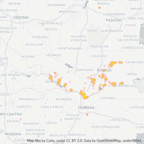 Mappa di calore per cap 45030