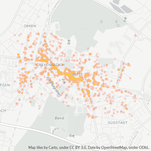 Heatmap für plz 41515