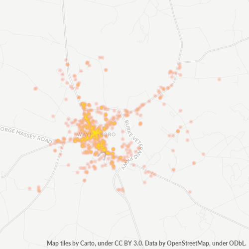 30830 Business Density Heatmap