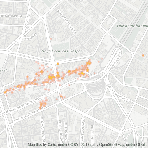 01050-000 Heatmap de Densidade da Empresa