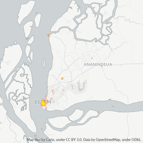 66020-000 Mapa de calor de densidad empresarial