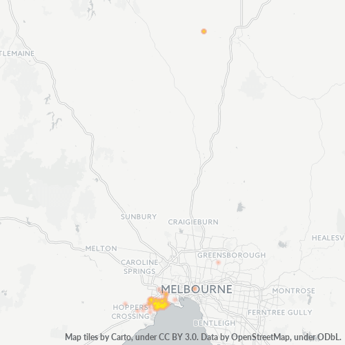 3018 Business Density Heatmap