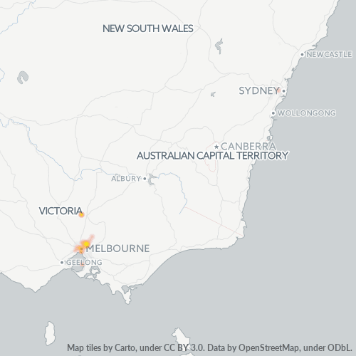 3095 Business Density Heatmap