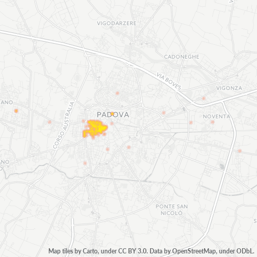 Mappa di calore per cap 35139