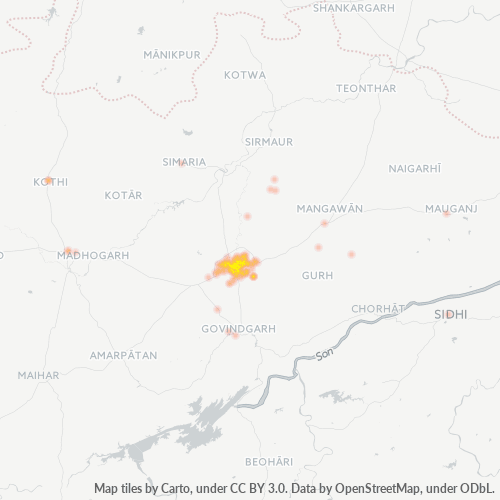 486001 Business Density Heatmap
