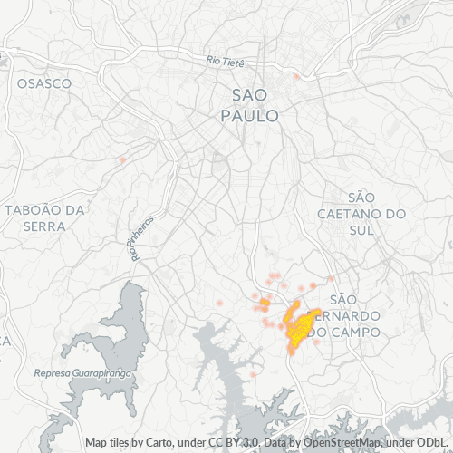 09961-000 Heatmap de Densidade da Empresa