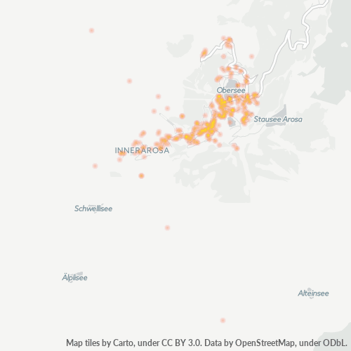 Heatmap für postleitzahl 7050