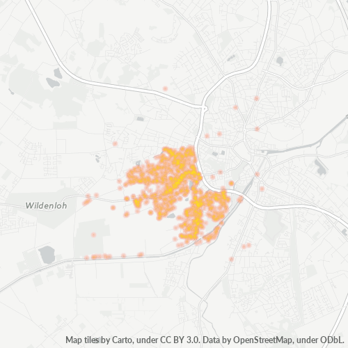 26131 Standortdichte-Heatmap