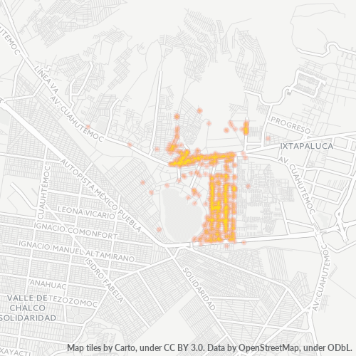 56577 Mapa de calor de densidad empresarial
