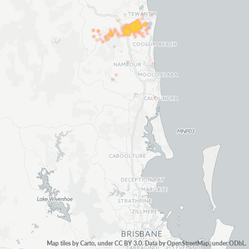 4562 Business Density Heatmap