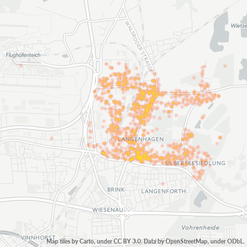 Heatmap für plz 30853