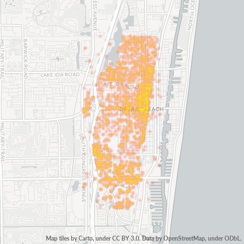 33444 Business Density Heatmap