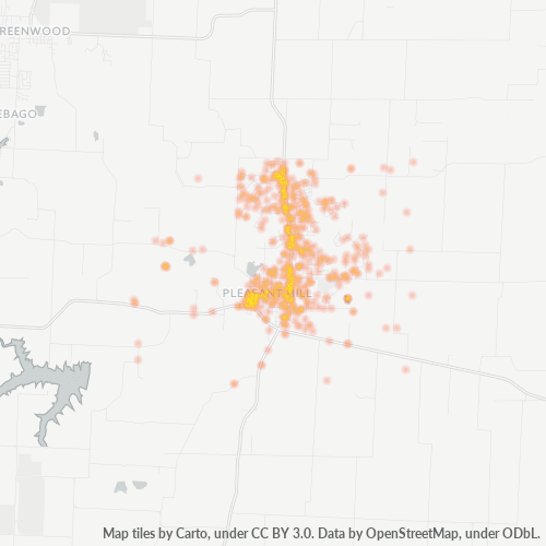 64080 Business Density Heatmap