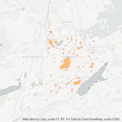 Heatmap für plz 87477