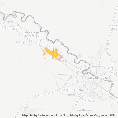 50180 Mapa de calor de densidad empresarial