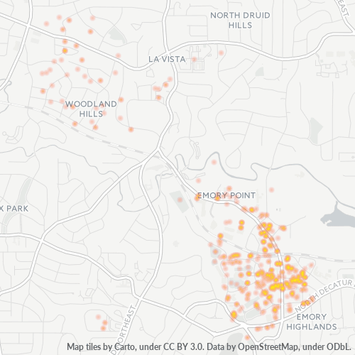30322 Business Density Heatmap