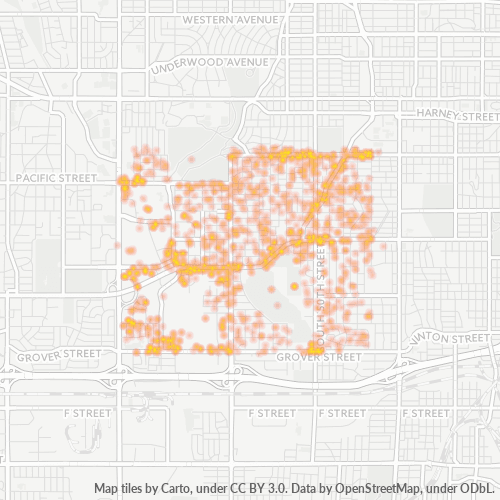 68106 Business Density Heatmap