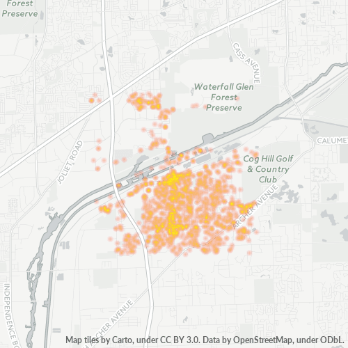 60439 Business Density Heatmap