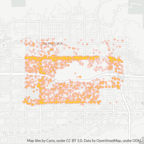 91740 Business Density Heatmap