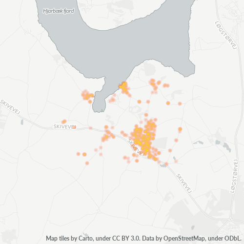 8831 Heatmap over forretningstæthed