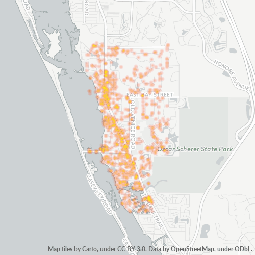 34229 Business Density Heatmap