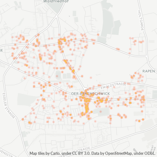 Heatmap für plz 45739