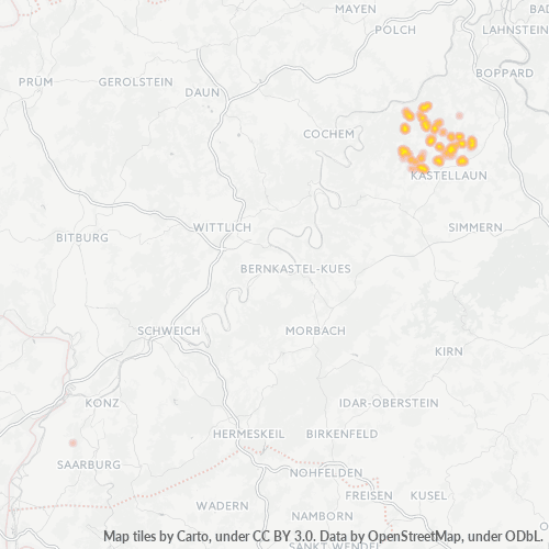 Heatmap für plz 56290