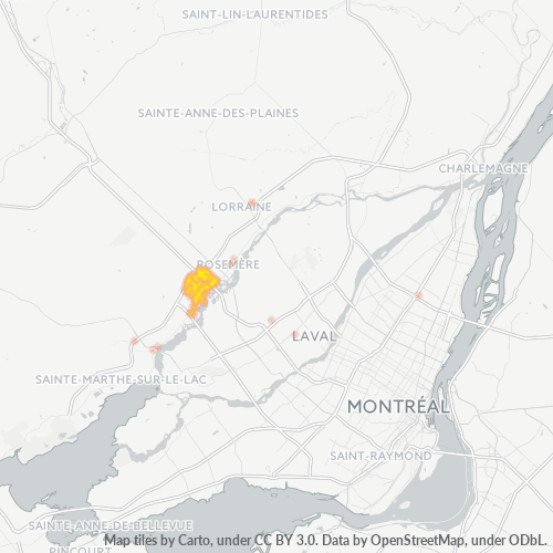 J7G Thermocarte de densité d'activité