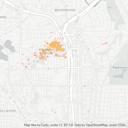 30363 Business Density Heatmap