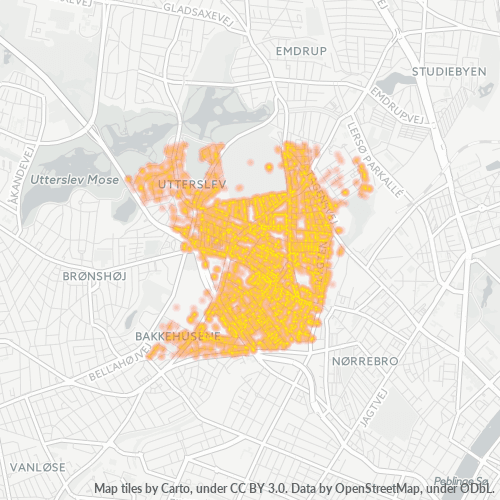 2400 Heatmap over forretningstæthed