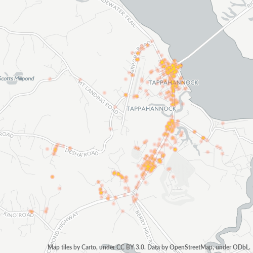 22560 Business Density Heatmap