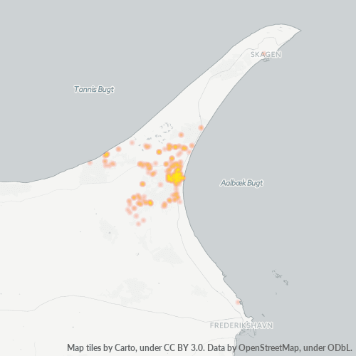 9982 Heatmap over forretningstæthed